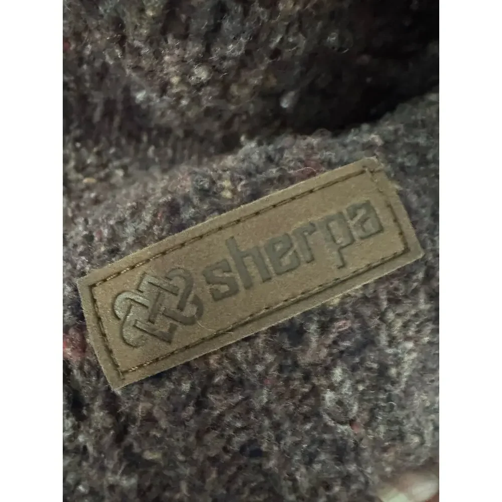 Sherpa Adventure Gear Sweater XL Brown Chunky Knit Textured Outdoor - Picture 3 of 9